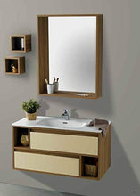 Set Mobile Lavabo Specchio LED Arredo Bagno Moderno New Orleans100 CERAMICHEMIRANDA-Rovere Asiago