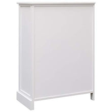 SKM Credenza con 10 Cassetti Bianca 113x30x79 cm in Legno (24.75kg)