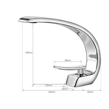 Rubinetto Bagno Lavabo, BONADE Miscelatore Monocomando per Lavabo Rubinetto Lavabo Rubinetti per lavandini bagno Ottone, Cromo