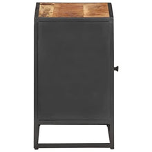 vidaXL Comodino 40x30x50 cm Legno di Mango Grezzo e Canna Naturale