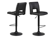Amazon Brand - Movian Sarnen - Set da 2 sgabelli da bar, 52 x 41,5 x 115 cm, nero