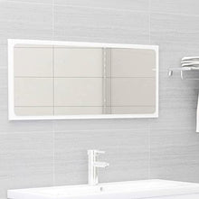 vidaXL Set Mobili da Bagno 2 pz Bianco in Legno Multistrato