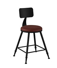 Wzqwzj Sgabelli Altezza Ferro Arte, Alta sgabelli, seggiolone, per la Cucina contatore Bar Restaurant Cafe Tempo Libero,Rosso,45cm