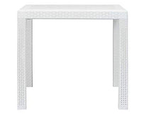 Tomaino Sedie e Tavolo da Giardino in plastica Simil Rattan (Bianco)