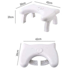 Adesign Sgabello da Toilette Pieghevole, Antiscivolo Bagno Toilet Step Sgabello, Antitipazione Sgabello Naturale e Confortevole