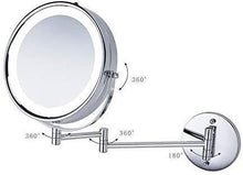 Specchio Specchi di Trucco con Luce a LED, Muro per vanità 5X Specchi da Bagno oscuranti