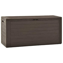 Irfora Baule da Giardino Marrone,Baule da Giardino per Esterno Impermeabile 116x44x55 cm