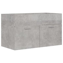 vidaXL Set Mobili da Bagno 2 pz Grigio Cemento in Truciolato