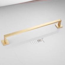 Portasciugamani da parete 60 cm, color oro spazzolato