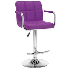 FAMIROSA Sgabelli da Bar 2 pz Viola in Similpelle-3631