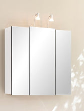 Posseik 5422 76 - Armadietto a Specchio, 3 Ante, Colore: Bianco