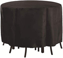 N / A Copre mobili da Giardino, Tavolo da Giardino, coperture Impermeabili, Robusto 420D Oxford Coperto Set Tabella di Patio di mobili da Giardino Rotondo, Diverse Misure,227x10.