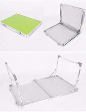 AWJ Piccolo Tavolo da Campeggio Pieghevole Tavolo da Picnic Leggero da Esterno con Tavolo in MDF da Tavolo per Computer Portatile da scrivania Notebook 60x40x26 cm