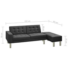 Irfora Divano Letto e 2 Cuscini, Divano 2 Posti Economico, Divano Letto Economico, in Similpelle