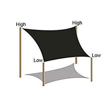 QYQS Tende A Vela da Giardino Grigie Attrezzatura A Vela Durevole per Terrazza da Giardino Tenda da Sole Rettangolo A Vela Impermeabile(Size:3X6m/10X20ft)