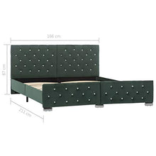 SKM Giroletto Verde Scuro in Tessuto 160x200 cm