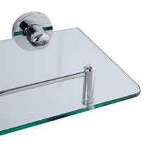 axentia 282101 Mensola da Parete per Bagno, Argento, 35x0.5x26 cm