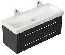 Mobile bagno con lavabo Geberit Icon 120cm nero satinato