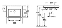 Set arredo bagno City (6 pezzi), incl. 2x Lavabo Subway 2.0 rovere chiaro