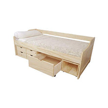 Letto con cassetti Emma naturale