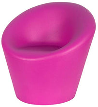 vanossi Poltrona da Giardino 88x80x85cm in Polietilene Happy Lilla