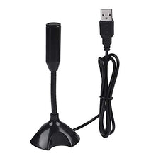 HelloCreate Mini Condensatore USB 2.0 Microfono Flessibile Desktop Stand Mic per PC Laptop