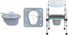 Cresciuto Toilet Seat Pieghevole Commode, Commode Sedia for WC è Regolabile in Altezza