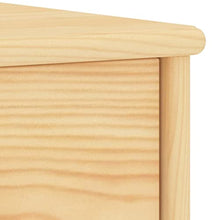 vidaXL Comodino Legno Chiaro 35x30x40 cm in Legno Massello di Pino