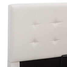 SKM Giroletto con Contenitore Idraulico Bianco Similpelle 160x200 cm