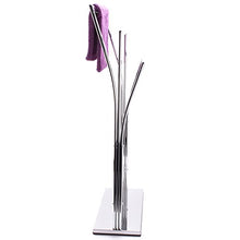 MSV MS551 – Porta asciugamani, 3 livelli, Acciaio Cromato, 41 x 18,5 x 87 cm, Argento
