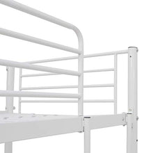 BIGTO - Struttura per letto a castello con struttura in metallo, per camera da letto, 90 x 200 cm, colore: Bianco