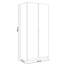 13Casa Larissa A3 Armadio Anta Battente, 81X52X180 H cm, Bianco, Melamina
