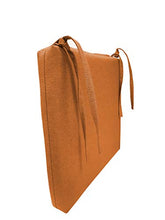 Cuscino per sedia sfoderabile con chiusura lampo per interni ed esterni cucina terrazza giardino in ampia scelta di colori e dimensioni (45x45x5, Arancione)
