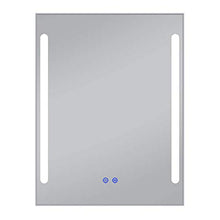 Mirror Specchio LED, Smart, Specchio antiappannamento, Specchio Bagno, Specchio Illuminato a Luce Tricolore, 60 * 80 cm