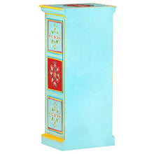 vidaXL Credenza Alta Dipinta a Mano 40x30x90 cm in Massello di Mango