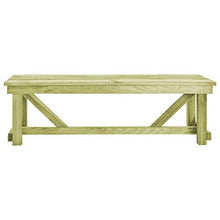 FAMIROSA Panchina da Giardino 140 cm in Legno di Pino Impregnato