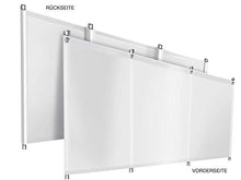 ! Protezione antivento da campeggio in telone di qualità per camion (telone per camion), stabile, con linguette e occhielli (1,2 m x 7 m, bianco RAL9010)