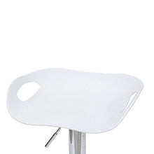 Cribel Rome Sgabello, Polipropilene, Metallo Cromato, Bianco
