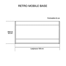 mazzoni Mobile da Bagno Sospeso 100cm Colonna P32cm Maiorca Plus Bianco Cemento