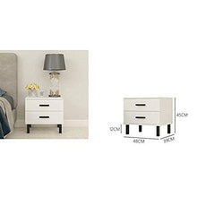 Comodino LHY- Comodino a forma di comodino, semplice e resistente e pratico (dimensioni: 48 x 39 x 45 cm), Legno, 48×39×45cm