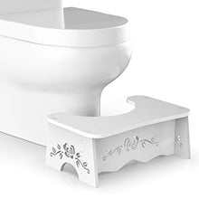 Sgabello da bagno per WC, sgabello da squat, antiscivolo per bagno, pedana per WC intagliato