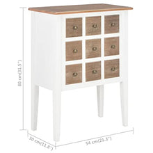 vidaXL Credenza Elegante Carattere Rustico Solida Raffinata Pulizia Facile Classica Madia Buffet Mobiletto Armadio Bianco Legno Massello