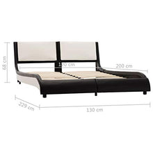 SKM Giroletto Nero e Bianco in Similpelle 120x200 cm (34.5kg) Nero-0343