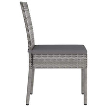 FAMIROSA Set da Pranzo da Giardino 5 pz in Polyrattan Grigio-5700