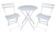 SAMIRA Set Tavolo e sedie da Giardino Pieghevoli, Set Tavolo e sedie da Esterno Bianco MOD. Positano