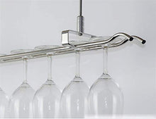 Leifeng Tower Classico Wine Rack Acciaio Inox 304 / Ferro Acciaio Inox/Bronzo Hanging (Color : Chrome)