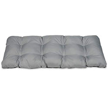 SuperKissen24. Cuscino Lungo per Panchina da Giardino 140x50 cm Resistente e Comodo per Panca da Esterno ed Interno - Grigio