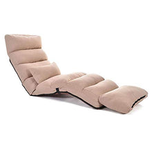 Pieghevole Imbottito Piano Sedia Camera da Letto di Copertura in Camera della Ragazza Poltrona Multi-Speed Adjustment Singolo Sdraio Staccabile Panno