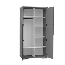 Armadio Pinio Snap 2 ante - Grigio e legno