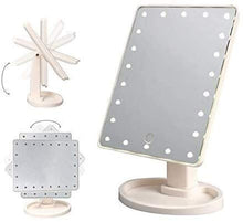 Specchio Specchi da Trucco, vanità con 22 luci a LED, Rotazione dimmerabile a 360 ° Schermo